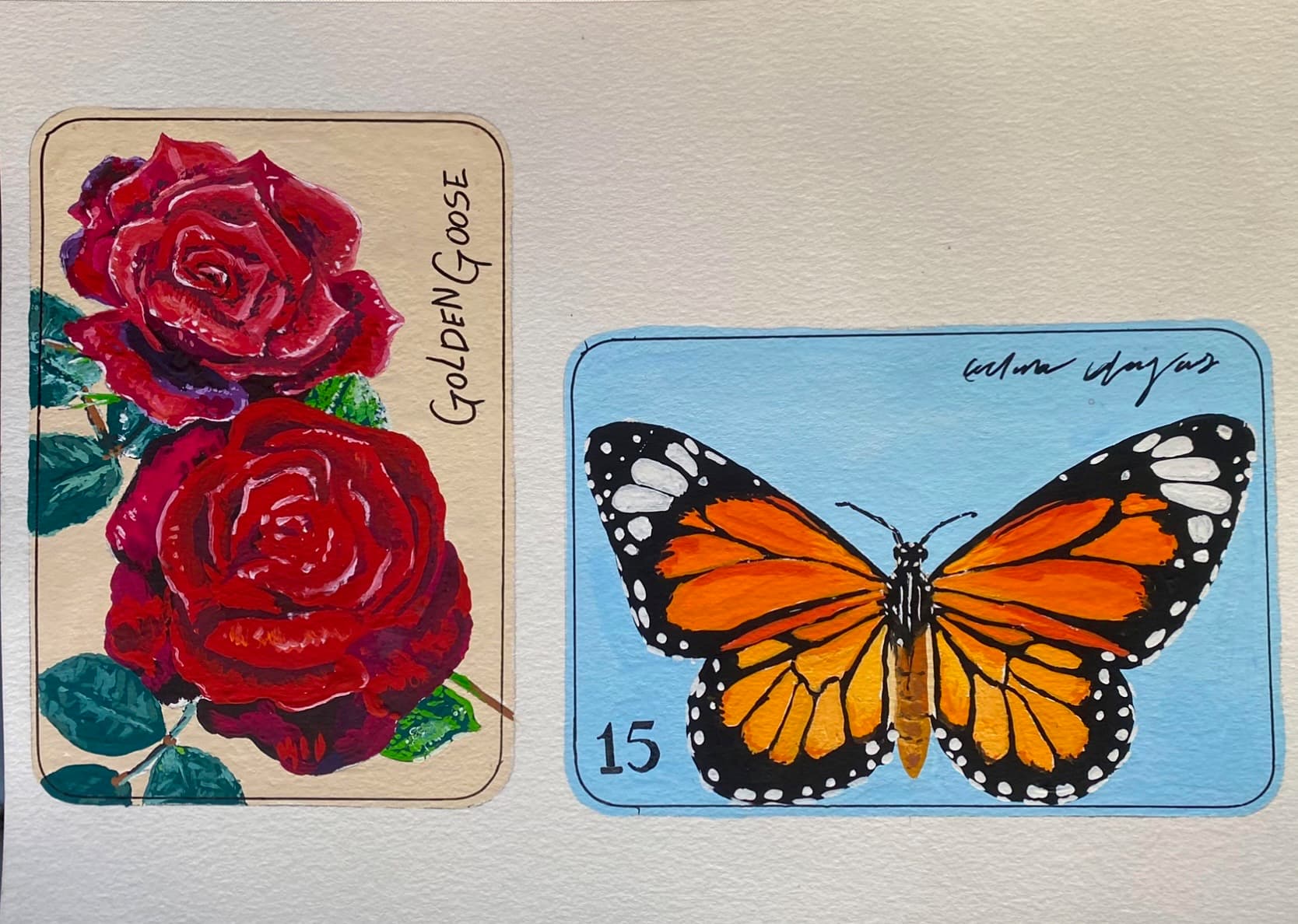 Inspiration - Flower and Butterfly Painting